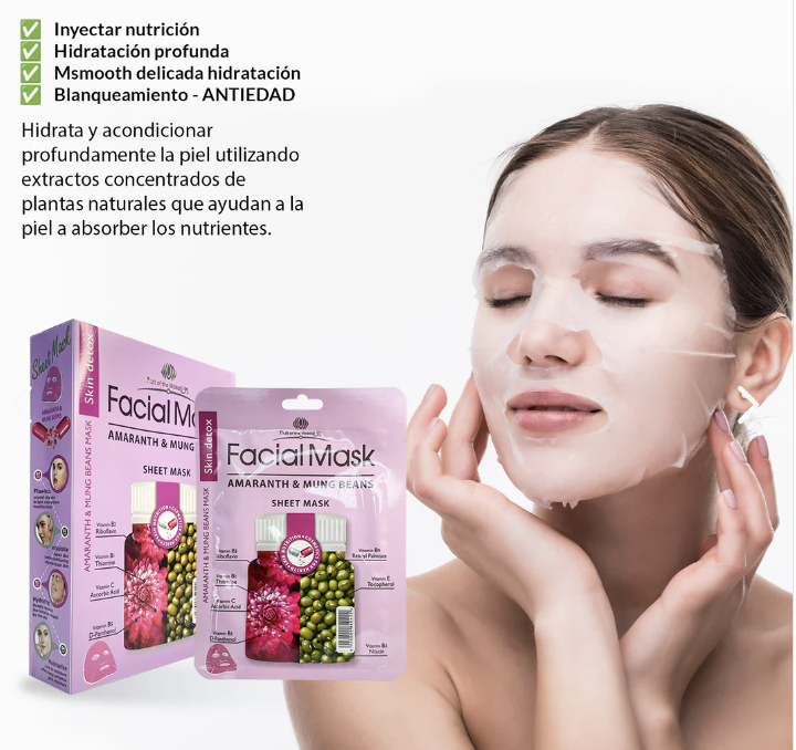 Mascarilla de amaranto y haba mung 30ml